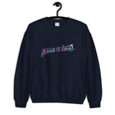Jesus Is Lord Christian Sweatshirt EternalChristianTees Navy S